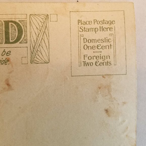 HALLOWEEN POSTCARD 1910 Vintage Made In Germany Wi - Picture 6 of 9